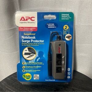 APC SurgeArrest Notebook Surge Protector-2 Prong. MPN: PNoteProC8